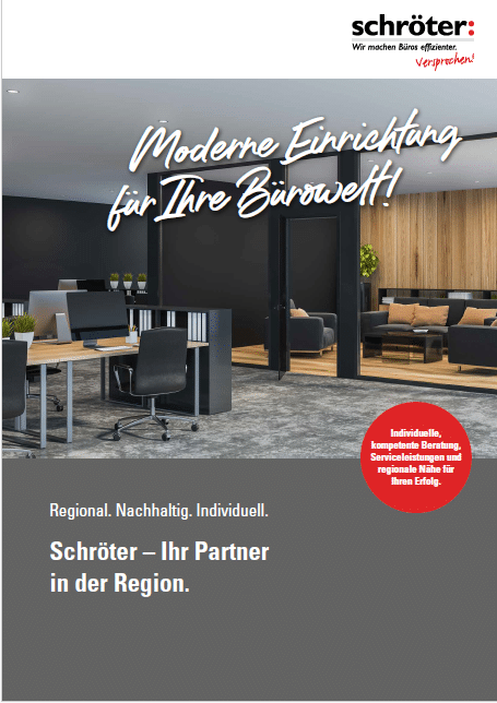 Moderne Bürogestaltung von Schröter GmbH, Experte für C-Artikel-Management und E-Procurement-Lösungen.