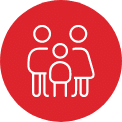 Familienfreundliches Icon der Schröter GmbH, Spezialist für effizientes C-Artikel-Management und E-Procurement.