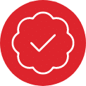 Rotes Abzeichen mit Häkchen, steht für Schröter GmbH, Anbieter von C-Artikel-Management und E-Procurement-Lösungen.